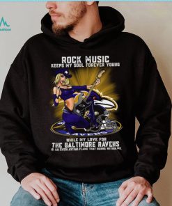 Baltimore Ravens rock music keep my soul forever young shirt