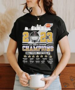 Baltimore Skyline 2023 AFC North Division Champions Baltimore Ravens Shirt