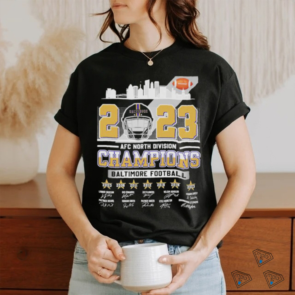 Baltimore Skyline 2023 AFC North Division Champions Baltimore Ravens Shirt Baltimore Skyline 2023 AFC North Division Champions Baltimore Ravens Shirt