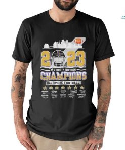 Baltimore Skyline 2023 AFC North Division Champions Baltimore Ravens Shirt