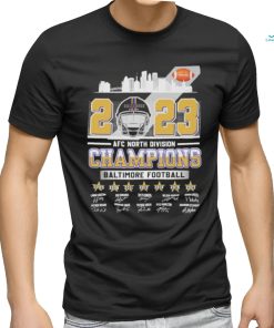 Baltimore Skyline 2023 AFC North Division Champions Baltimore Ravens Shirt