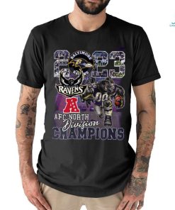 Baltimore ravens mascot 2023 afc north division champions team player shirt