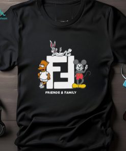 Bart Simpson Mickey Mouse and Bugs Bunny friends and family shirt