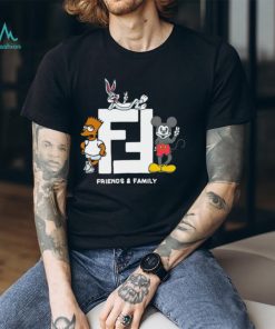 Bart Simpson Mickey Mouse and Bugs Bunny friends and family shirt