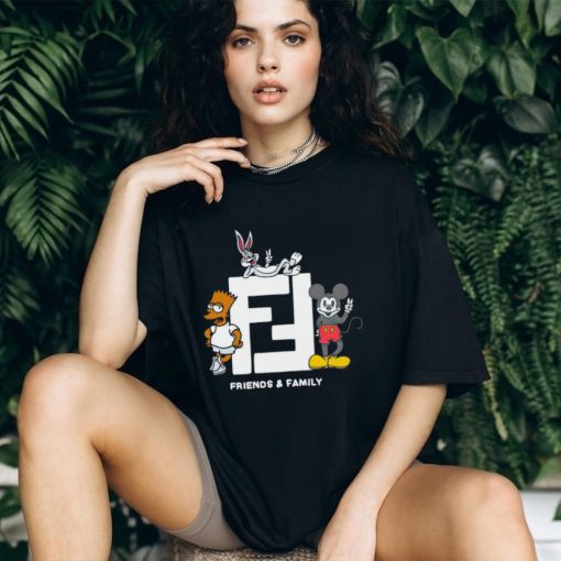 Bart Simpson Mickey Mouse and Bugs Bunny friends and family shirt