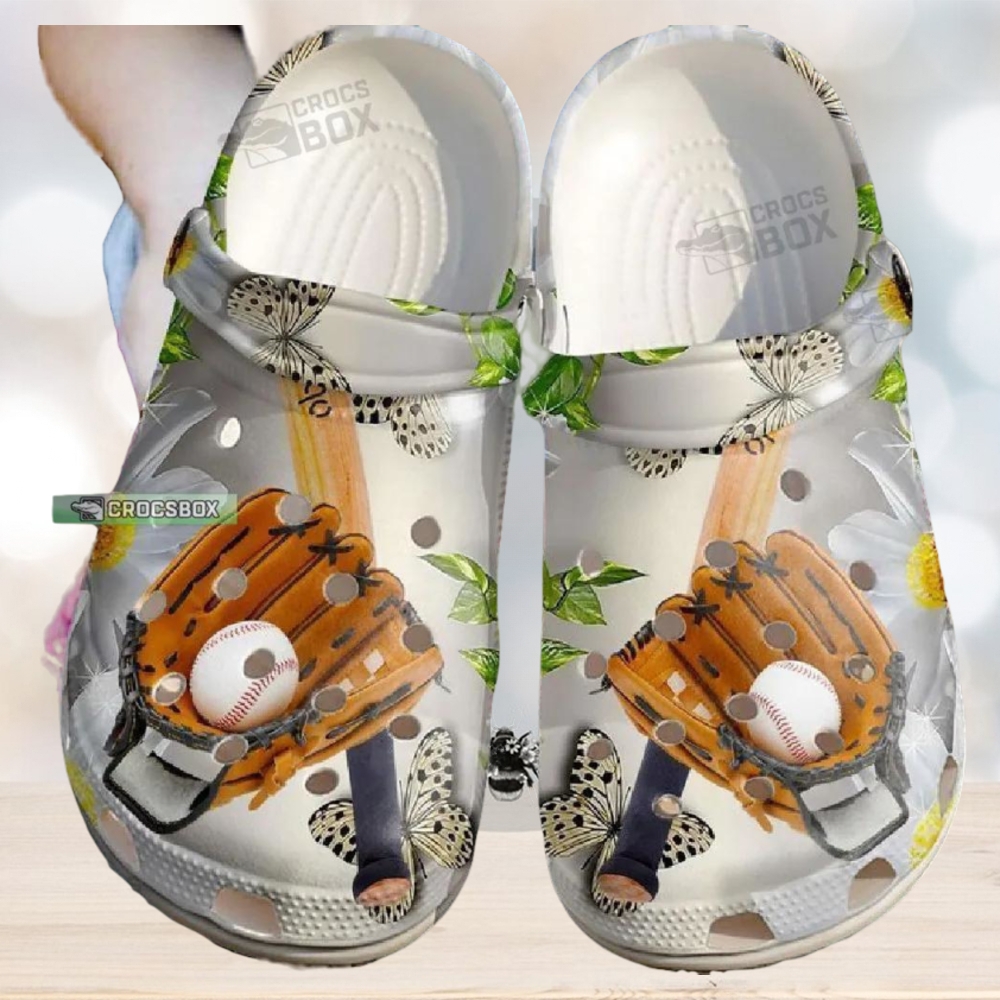 Baseball And Daisy Classic Crocs Baseball And Daisy Classic Crocs