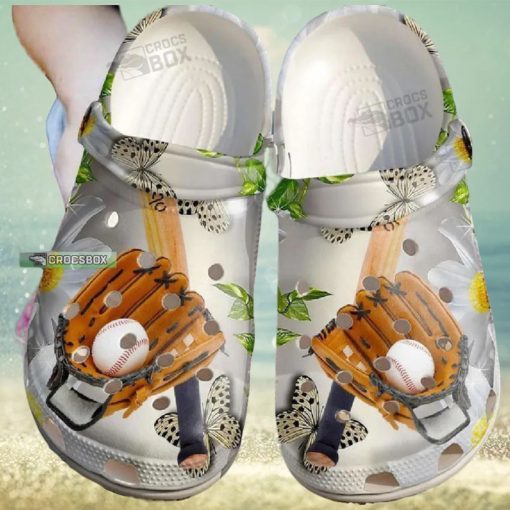 Baseball And Daisy Classic Crocs
