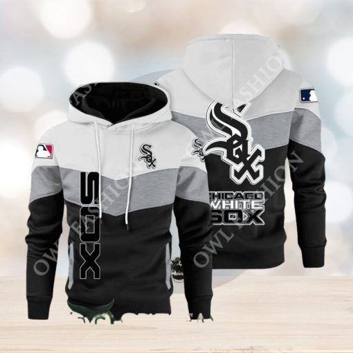 Baseball Chicago White Sox Team MLB Black White Printed Hoodie