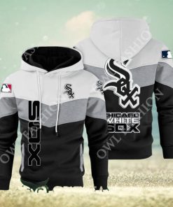 Baseball Chicago White Sox Team MLB Black White Printed Hoodie