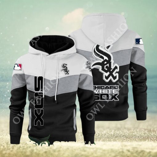 Baseball Chicago White Sox Team MLB Black White Printed Hoodie