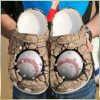 Baseball Crack Crocs Classic Clogs Shoes