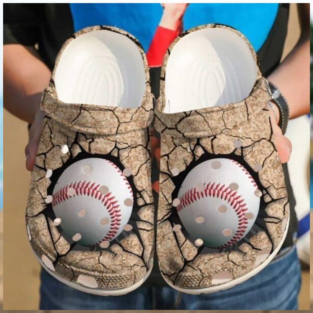 Baseball Crack Crocs Classic Clogs Shoes Baseball Crack Crocs Classic Clogs Shoes