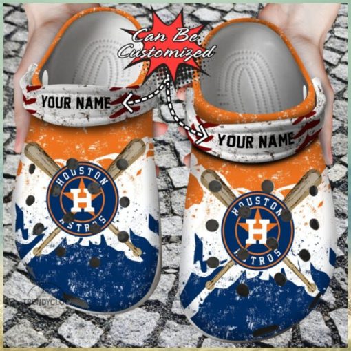 Baseball Crocs – H.Astros Personalized Watercolor New Clogs Shoes