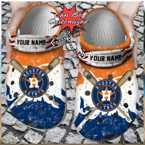 Baseball Crocs – H.Astros Personalized Watercolor New Clogs Shoes