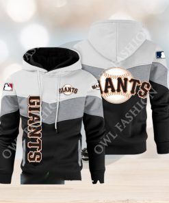Baseball San Francisco Giants Team MLB Black White Printed Hoodie