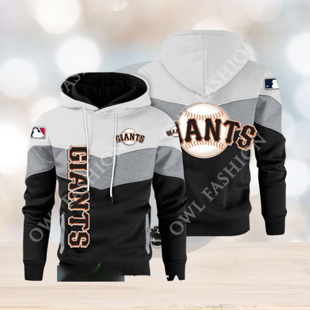 Baseball San Francisco Giants Team MLB Black White Printed Hoodie Baseball San Francisco Giants Team MLB Black White Printed Hoodie