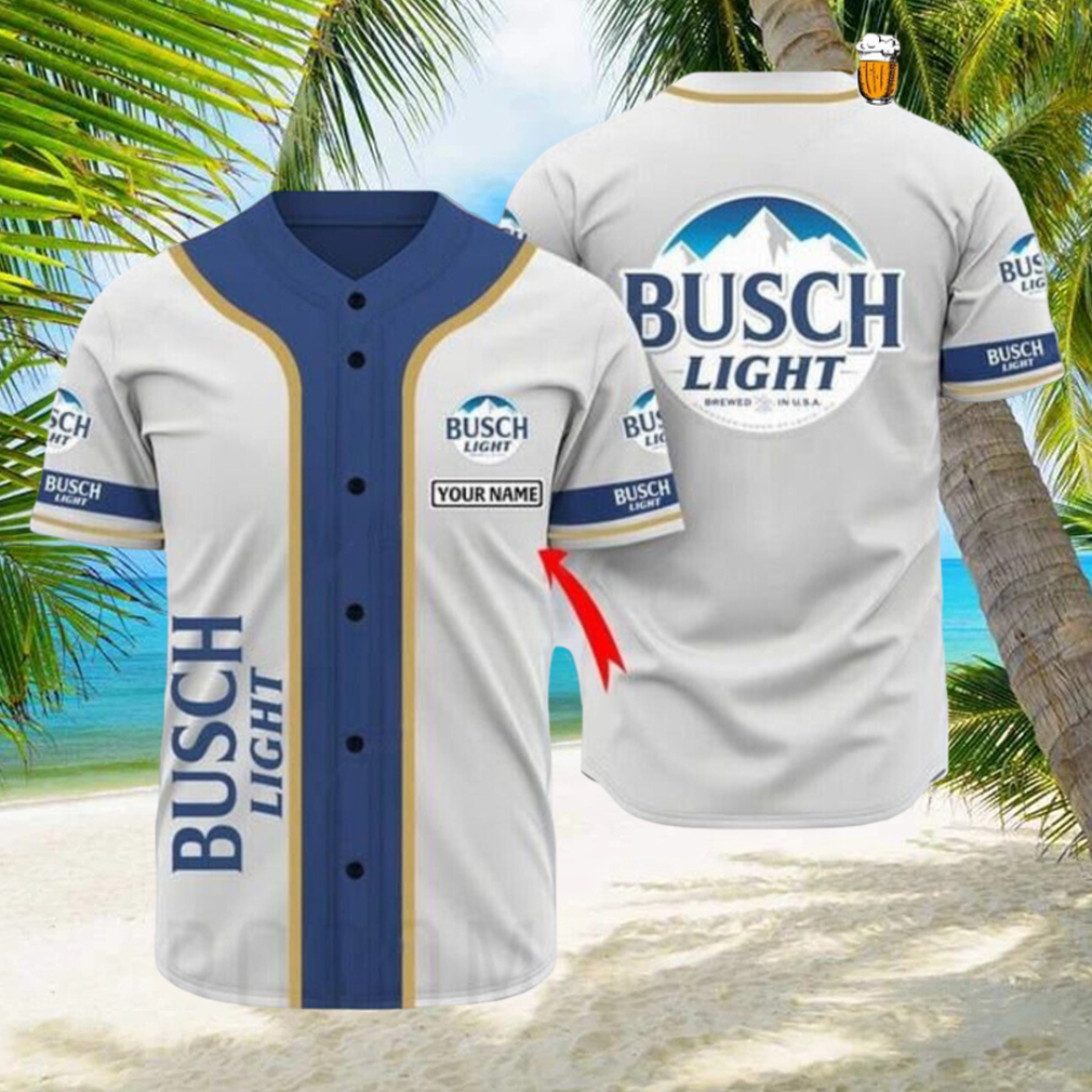Basic Busch Light Personalized Casual Baseball Jersey Beer Fans Basic Busch Light Personalized Casual Baseball Jersey Beer Fans