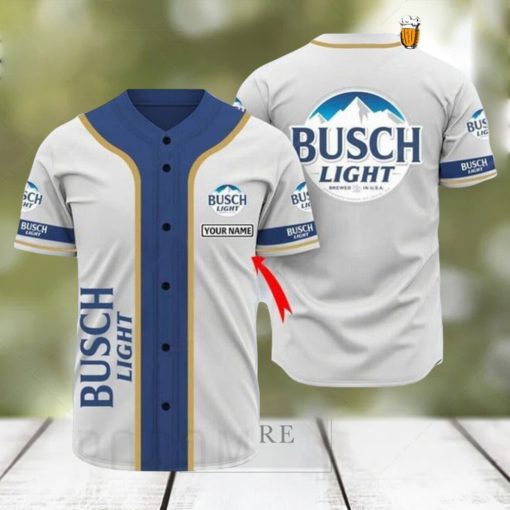 Basic Busch Light Personalized Casual Baseball Jersey Beer Fans