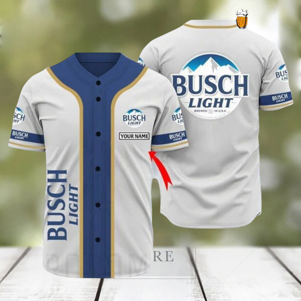 Basic Busch Light Personalized Casual Baseball Jersey Beer Fans Basic Busch Light Personalized Casual Baseball Jersey Beer Fans