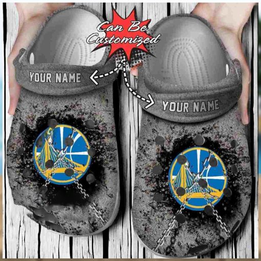 Basketball Golden State Warriors Grey Crocs Men’s Gift