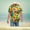 Blue Tropical Floral Summer And Skull Hawaiian Shirt