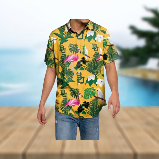 Baylor Bears Floral Hawaiian Shirt