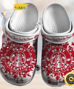 Be My Valentine Personalized Unicorn Heart Valentine Glitter Clog Shoes Classic Valentine Crocs