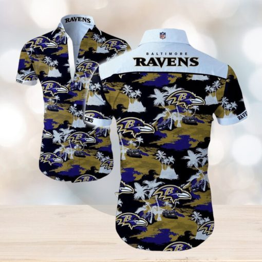 Beach Shirt NFL Baltimore Ravens Hawaiian Shirt For Men And Women