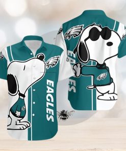 Beach Shirt Philadelphia Eagles Snoopy Lover 3d Printed Hawaiian Shirt Beach