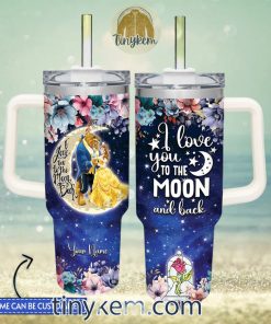 Beauty and the Beast Customized 40 Oz Tumbler Gift for Valentine