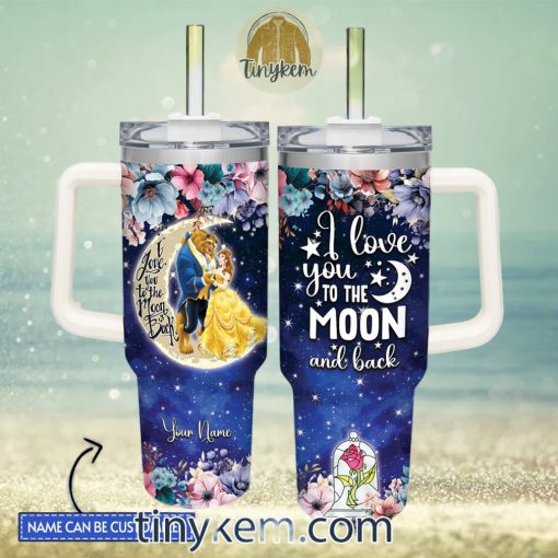 Beauty and the Beast Customized 40 Oz Tumbler Gift for Valentine