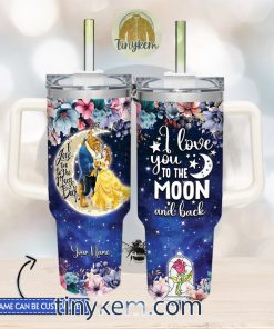 Beauty and the Beast Customized 40 Oz Tumbler Gift for Valentine