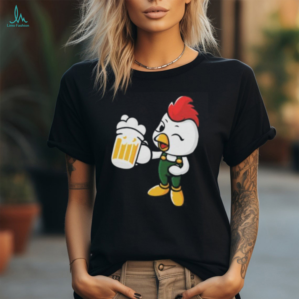 Beer Drinking Chicken Shirt Beer Drinking Chicken Shirt