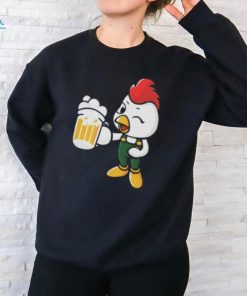 Beer Drinking Chicken Shirt