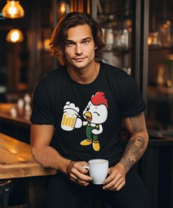 Beer Drinking Chicken Shirt