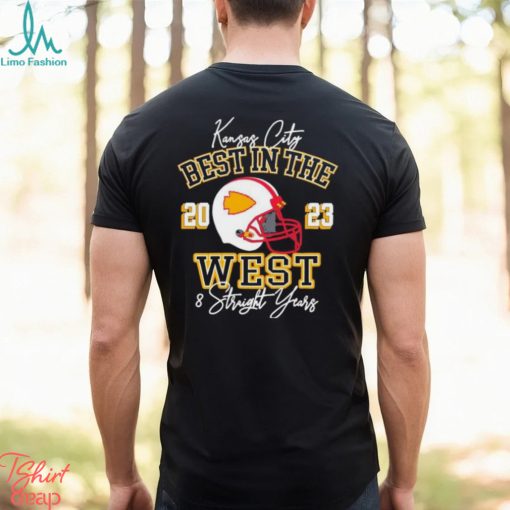Best In The 2023 West 8 Straight Years Kansas City Chiefs Signatures Shirt