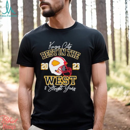Best In The 2023 West 8 Straight Years Kansas City Chiefs Signatures Shirt