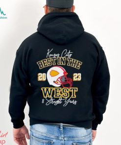 Best In The 2023 West 8 Straight Years Kansas City Chiefs Signatures Shirt