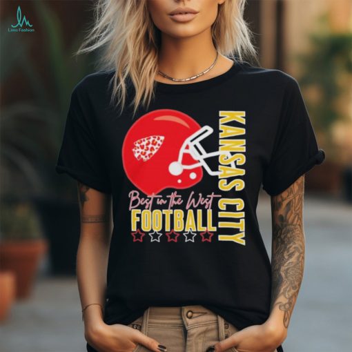 Best Of The West Kansas City Football Helmet Shirt