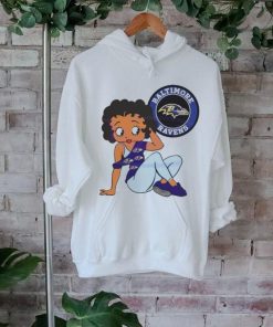 Betty Boop Baltimore Ravens Logo 2024 shirt