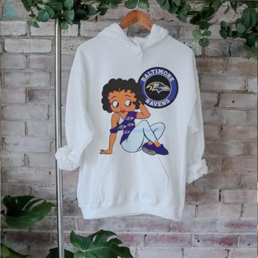 Betty Boop Baltimore Ravens Logo 2024 shirt