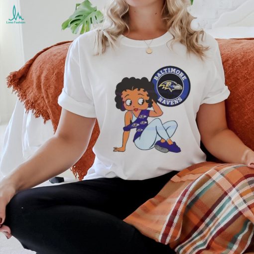 Betty Boop Baltimore Ravens Logo 2024 shirt