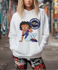 Betty Boop Baltimore Ravens Logo 2024 shirt