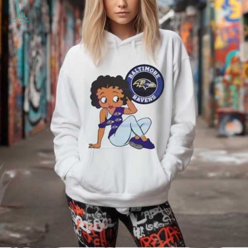 Betty Boop Baltimore Ravens Logo 2024 shirt