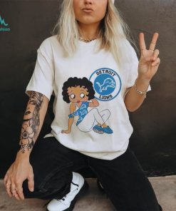 Betty Boop Detroit Lions Logo 2024 Shirt