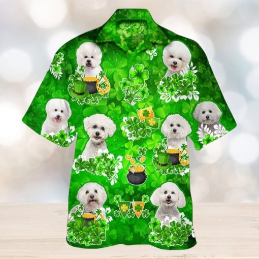 Bichon Frise Happy St.patrick 3D Hawaiian Shirt Animals Lover Gift Beach