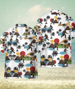 Bigfoot Camping Funny 3D Hawaiian Shirt Holiday Gift