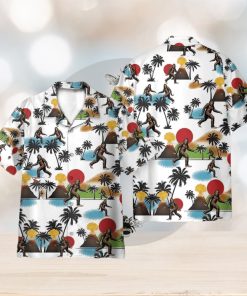 Bigfoot Camping Funny 3D Hawaiian Shirt Holiday Gift