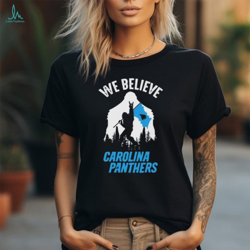 Bigfoot We Believe Carolina Panthers 2024 shirt