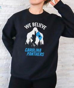 Bigfoot We Believe Carolina Panthers 2024 shirt
